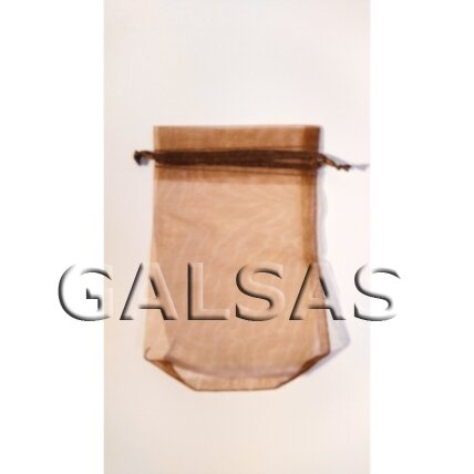 Brown Organza Gift Bags, 10 x 14 cm, Pack of 100 3 Brown Organza Gift Bags, 10 x 14 cm, Pack of 100 3