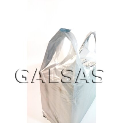 HDPE T-Shirt Bags with Handles, 26 x 40 cm, 25 microns, Pack of 100 2