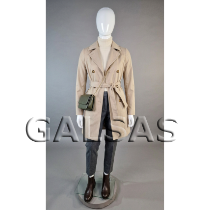 2XL Female Mannequin XXL76 - featureless face, glossy white. Plastic 5