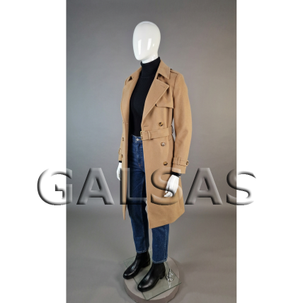 2XL Female Mannequin XXL76 - featureless face, glossy white. Plastic 1