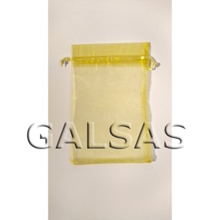 Yellow Organza Gift Bags, 5 x 7 cm, Pack of 100 4 Yellow Organza Gift Bags, 5 x 7 cm, Pack of 100 4