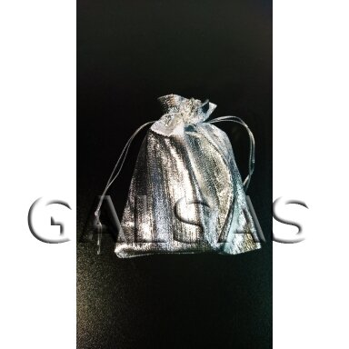 Silver Thick Fabric Gift Bags, 7 x 9 cm, Pack of 100
