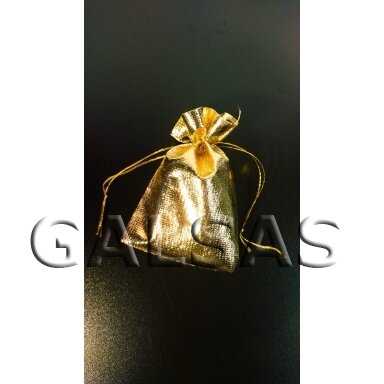 Gold Fabric Gift Bags, 9 x 12 cm, Pack of 100