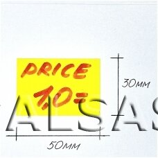 Lipdukai etikietės - kainos, akcijos - 3,5 x 5 cm rankiniam prekių markiravimui,geltona spalva