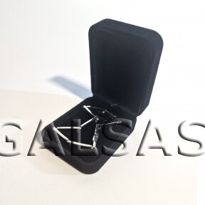 Бархатная подарочная коробка - черная, 7,5 x 6 x 3 cm