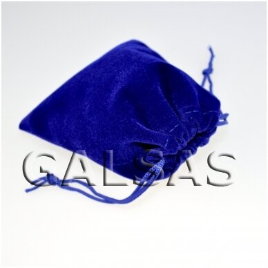 Бархатные мешочки 9 х 12 см, цвет синий, в упаковке 50 шт.