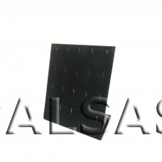 Apyrankių, pakabukų stovas PAK-STV-L-J - L-forma, juodas aksomas.