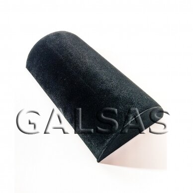Apyrankių pagalvėlė - juodas aksomas