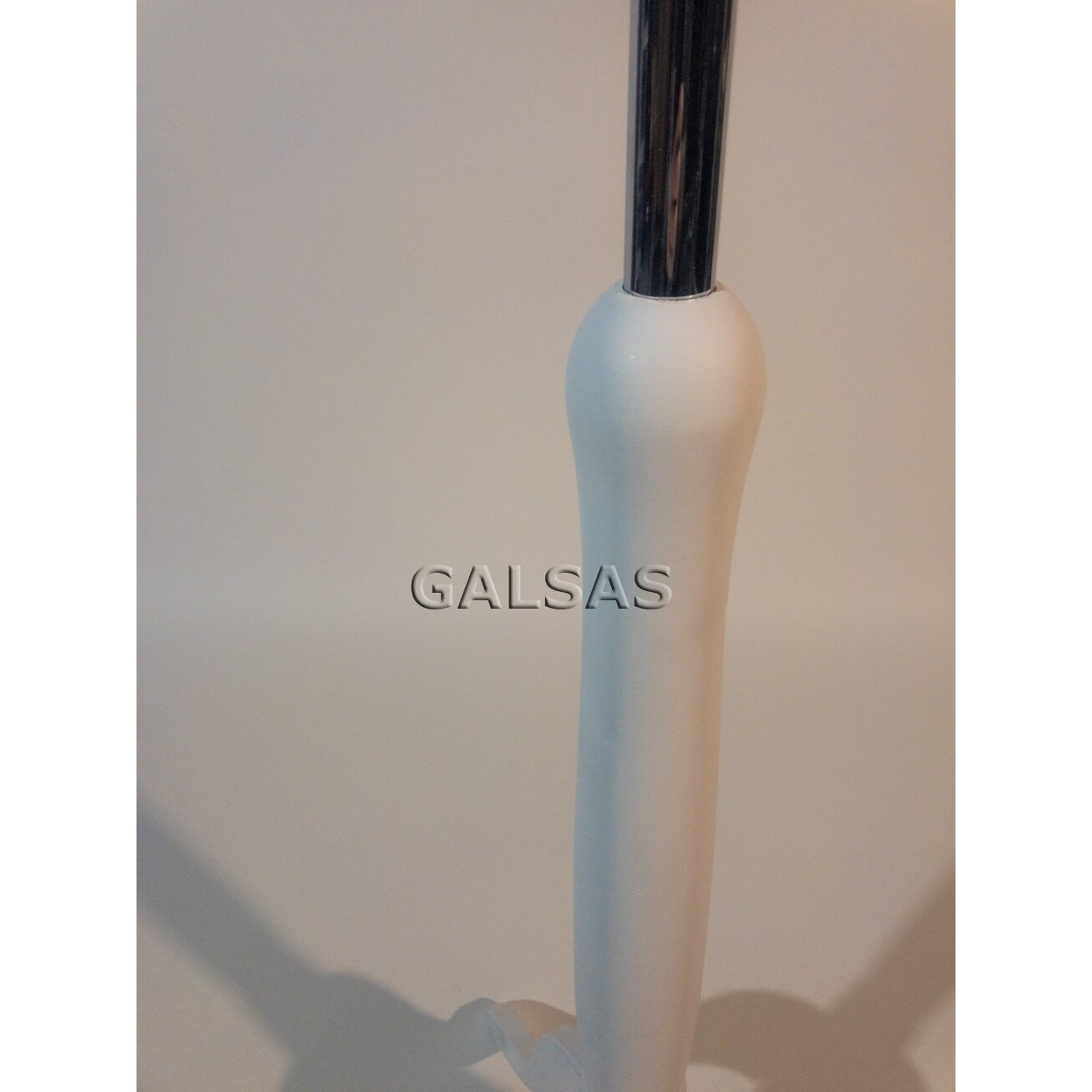 Bracket holder for a dress form (tailoring mannequin). Lacquered tinted white wood 1