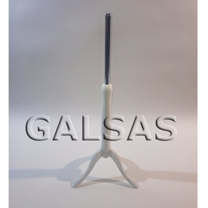 Bracket holder for a dress form (tailoring mannequin). Lacquered tinted white wood Bracket holder for a dress form (tailoring mannequin). Lacquered tinted white wood