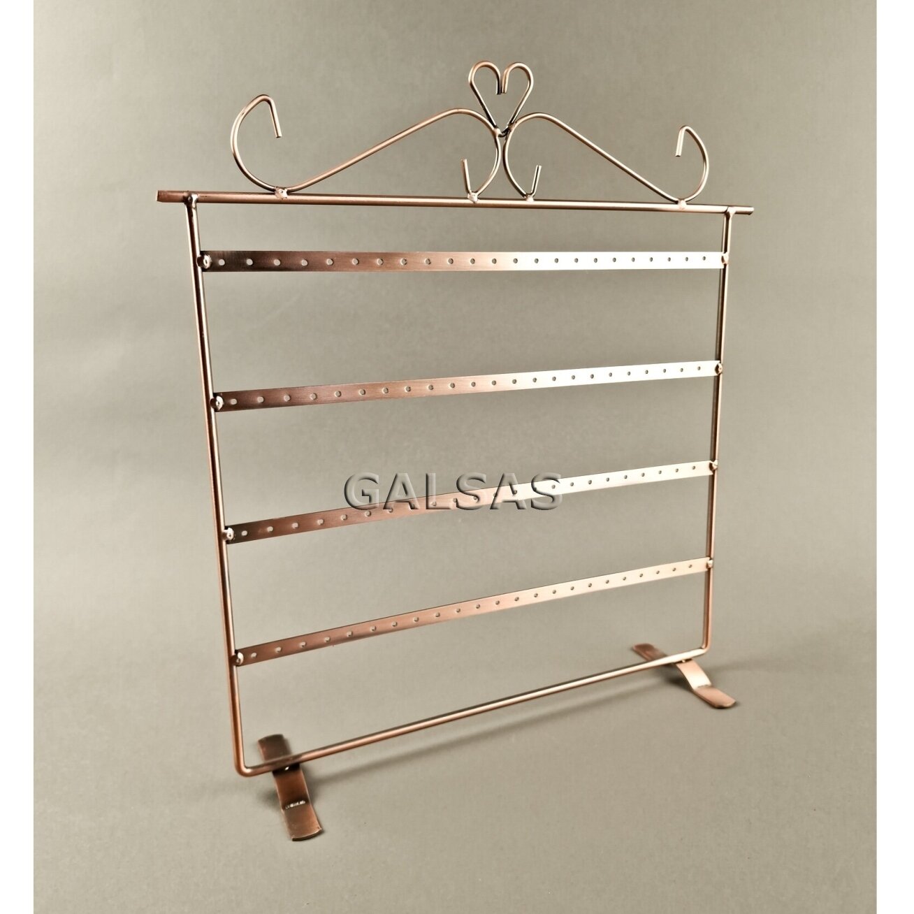 Earring Display Stand. Copper metal. 1