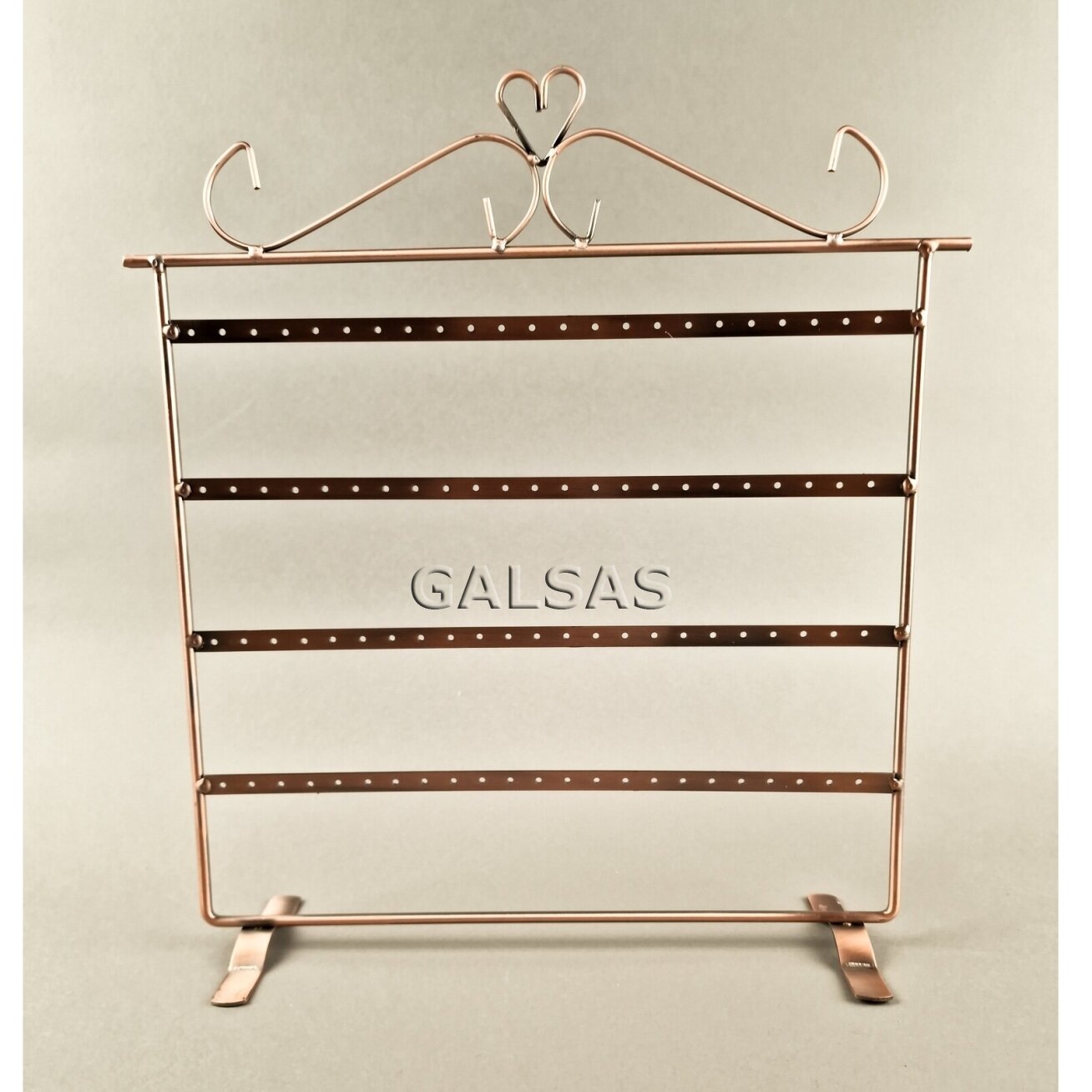 Earring Display Stand. Copper metal. 2