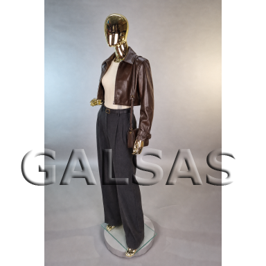Gold Female Full-Body Mannequin BF17-GOLD. Plastic. Gold Female Full-Body Mannequin BF17-GOLD. Plastic.