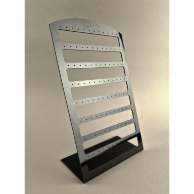 Earring Display Stand, L-Shape, Black Plastic - AUS-PL-8D-J Earring Display Stand, L-Shape, Black Plastic - AUS-PL-8D-J