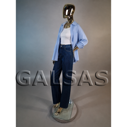 Gold Female Full-Body Mannequin BF5-GOLD - full-body. Plastic. 7