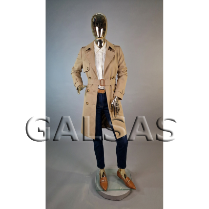 Gold Female Full-Body Mannequin BF5-GOLD - full-body. Plastic. 1
