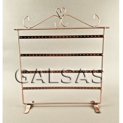 Earring Display Stand. Copper metal. 2
