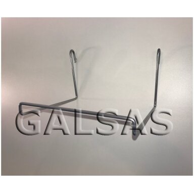 Horizontal Shoe Holder for Gridwall Panel. Model 101-BAT-TIE-P