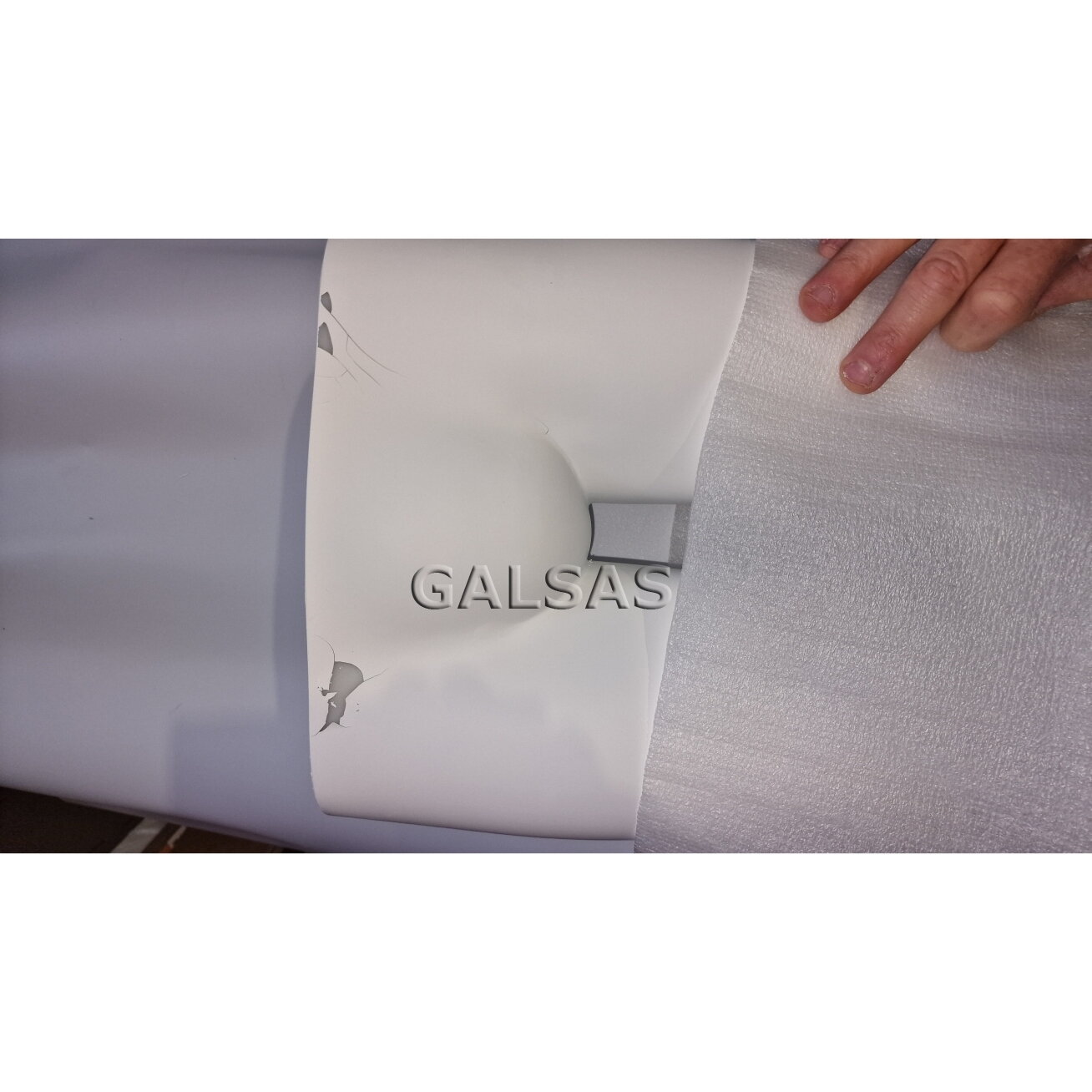 Nukainotas manekenas moteris M6007-B-MAT - pilno ūgio, balta matinė spalva. Plastikas. 1