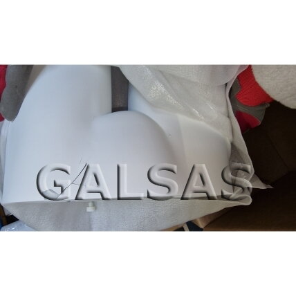Nukainotas manekenas moteris M6007-B-MAT - pilno ūgio, balta matinė spalva. Plastikas. 13