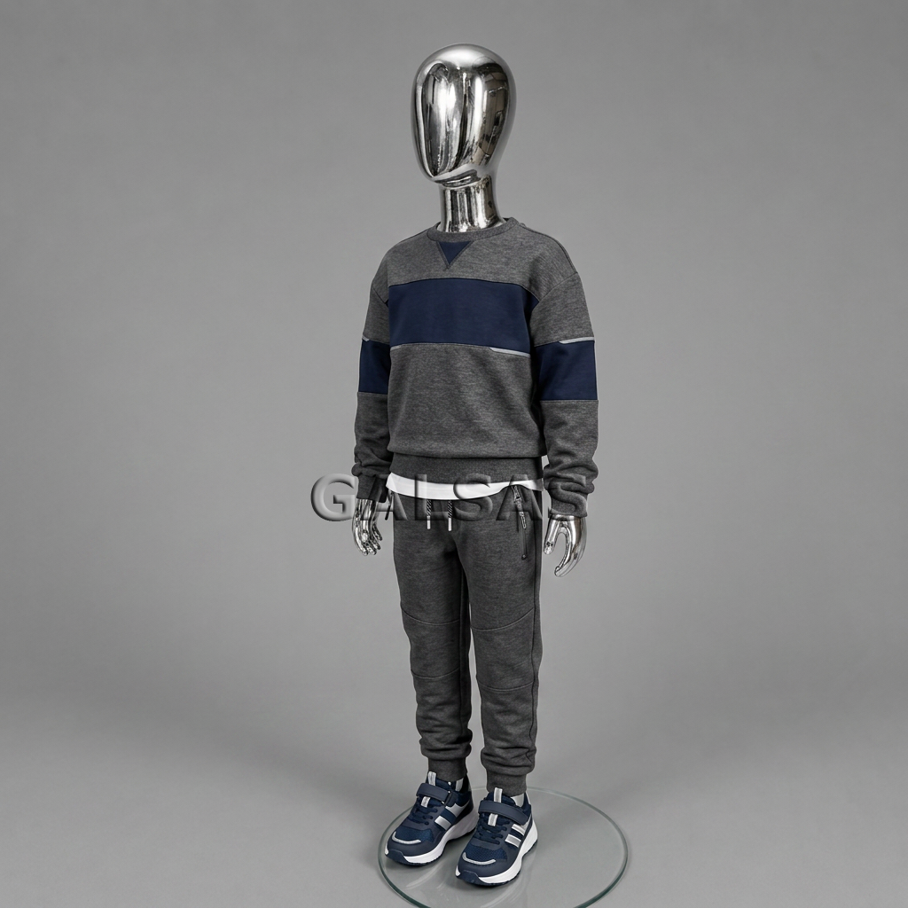 Child Mannequin VAI-SILVER-85 - full-body, silver color. Plastic 1 Child Mannequin VAI-SILVER-85 - full-body, silver color. Plastic 1