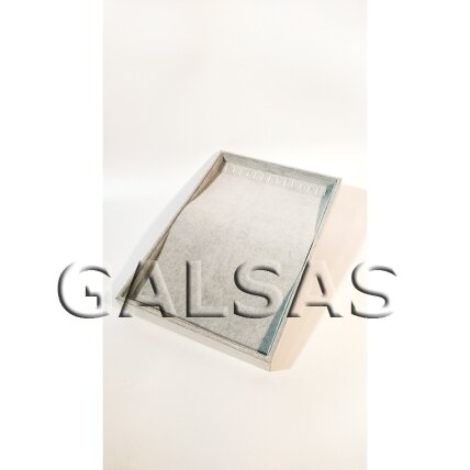 Vertical Necklace Display Tray-Box, Grey Velour, 25 x 35 cm