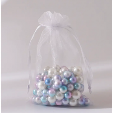 White Organza Gift Bags, 7 x 9 cm, Pack of 100 White Organza Gift Bags, 7 x 9 cm, Pack of 100