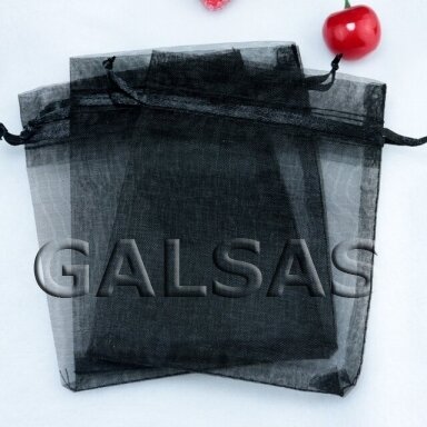 Black Organza Gift Bags, 10 x 14 cm, Pack of 100 Black Organza Gift Bags, 10 x 14 cm, Pack of 100
