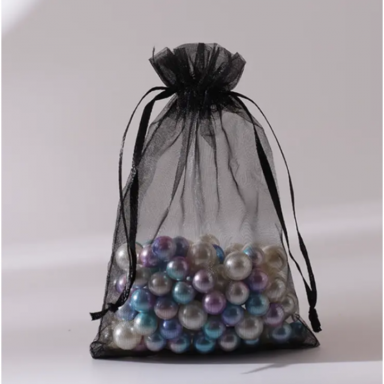 Black Organza Gift Bags, 10 x 14 cm, Pack of 100 Black Organza Gift Bags, 10 x 14 cm, Pack of 100