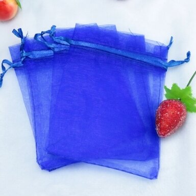 Kinkekotid, organza, sinine, 5 x 7 cm - ehetele, juveelidele, kostüümijuveelidele. Kinkekotid, organza, sinine, 5 x 7 cm - ehetele, juveelidele, kostüümijuveelidele.