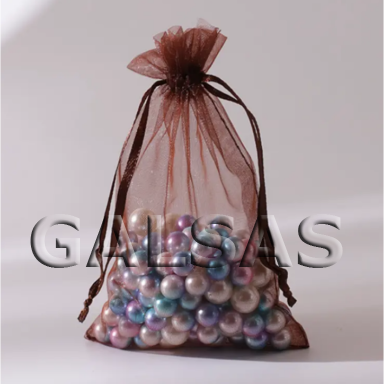 Kinkekotid - organza, pruun, 10 x 14 cm - juveelide ja kostüümijuveelide pakendamiseks. Kinkekotid - organza, pruun, 10 x 14 cm - juveelide ja kostüümijuveelide pakendamiseks.