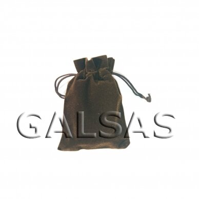 Подарочные мешочки из бархата - 9 х 12 см, коричневого цвета, в наборе 50 шт.