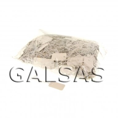 Hanging tag label 2.2 cm x 1.3 cm for marking jewelry and costume jewelry. Silver-colored frame Hanging tag label 2.2 cm x 1.3 cm for marking jewelry and costume jewelry. Silver-colored frame