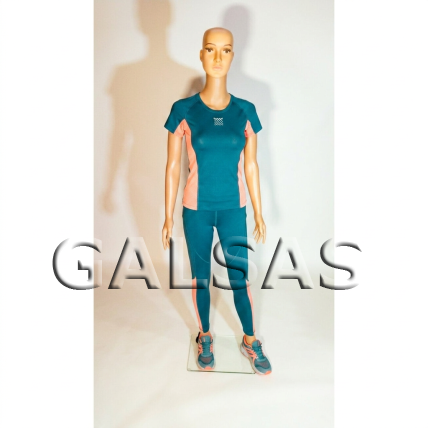 Female Full-Body Mannequin XMA-07, with Face, Skin Tone 10