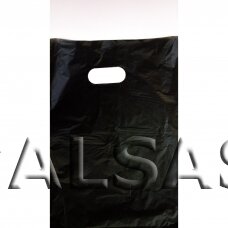 Melns iepirkumu maisiņš - ar rokturi, 35 x 45 cm, 100gb/iepak