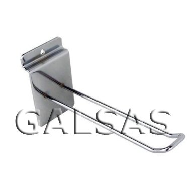 Slatwall Hook - 6 mm Diameter. Double. Available length from 100 to 300 mm Slatwall Hook - 6 mm Diameter. Double. Available length from 100 to 300 mm