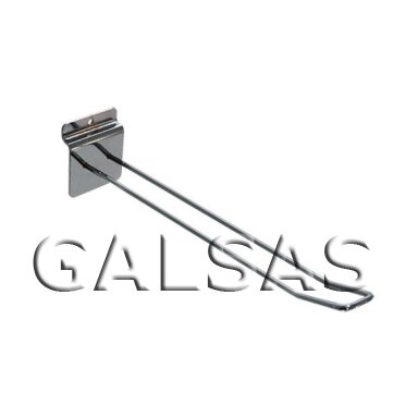 Slatwall Hook - 6 mm Diameter. Double. Available length from 100 to 300 mm Slatwall Hook - 6 mm Diameter. Double. Available length from 100 to 300 mm