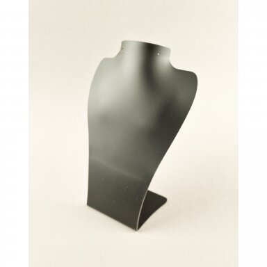 Necklace Display Bust, Black Matte, Height 16 cm