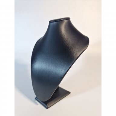 Black Faux Silk Necklace Display Bust, 25 cm
