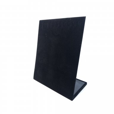 Chain and Bracelet Display Stand, L-Shape, Black Velvet