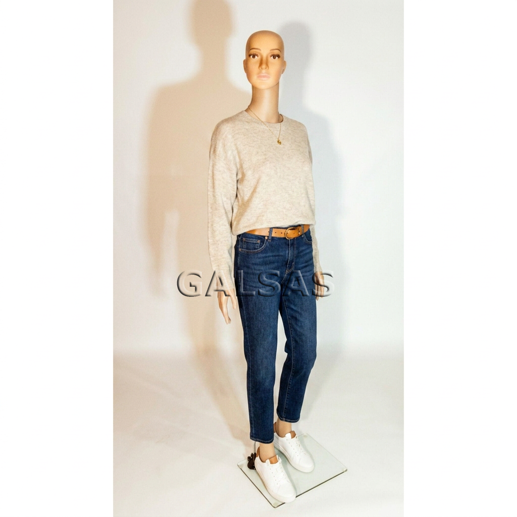 Female Full-Body Mannequin, Model XMA-010, with Face, Skin Tone 1