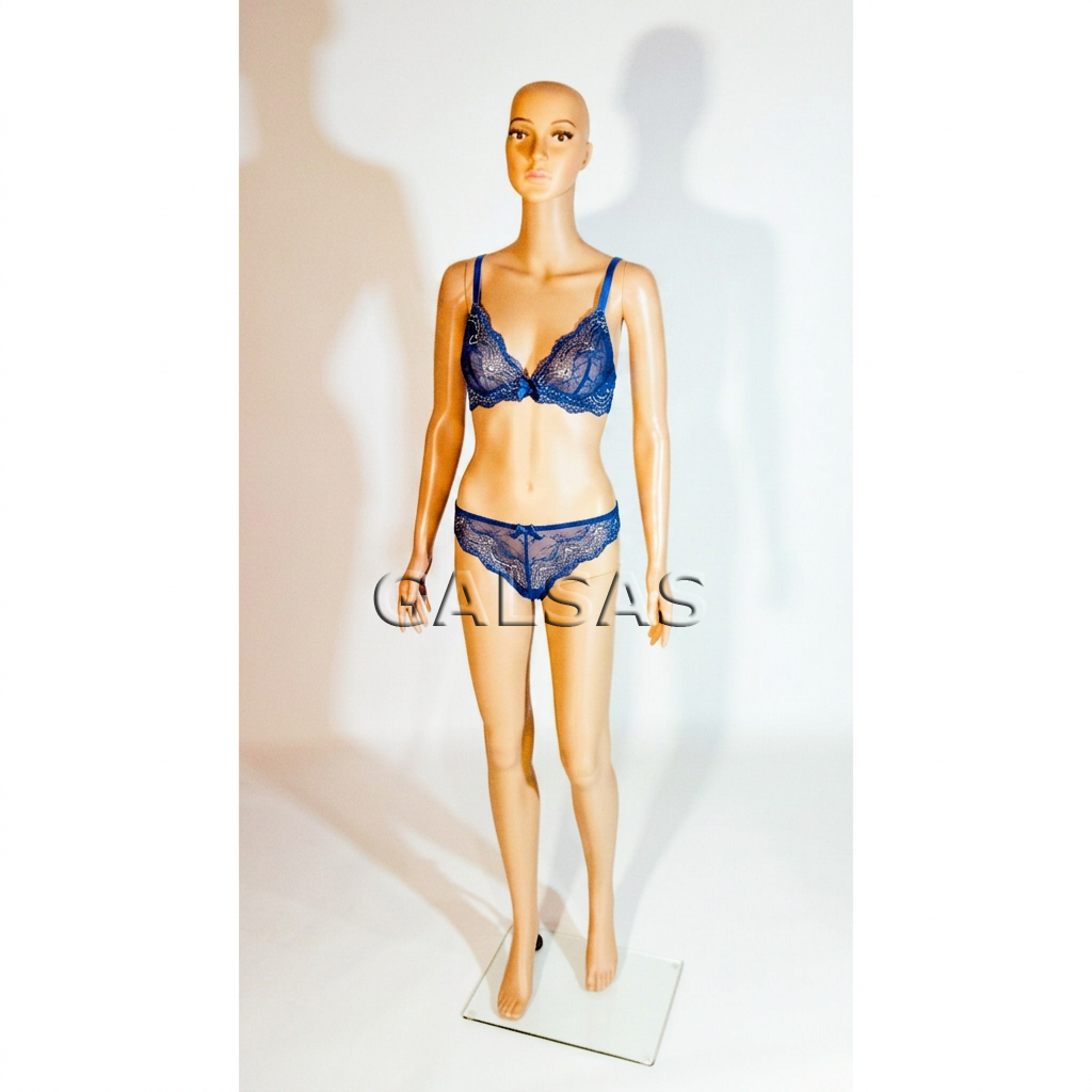 Female Full-Body Mannequin, Model XMA-010, with Face, Skin Tone 9