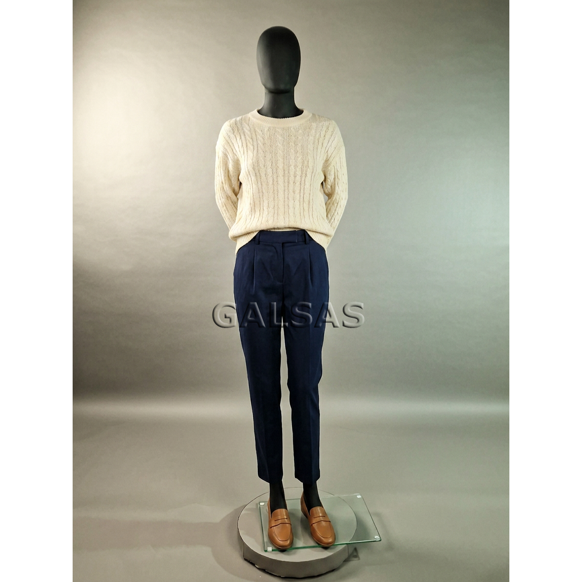 Female Full-Body Mannequin SF8-J-MAT - full-body, matte black. Plastic. 5