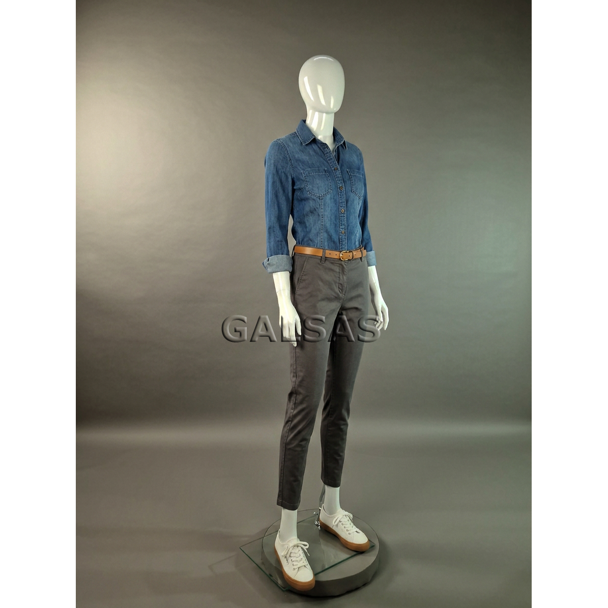 Female Full-Body Mannequin M1017D-B-BLIZG, Glossy White. Plastic. 5
