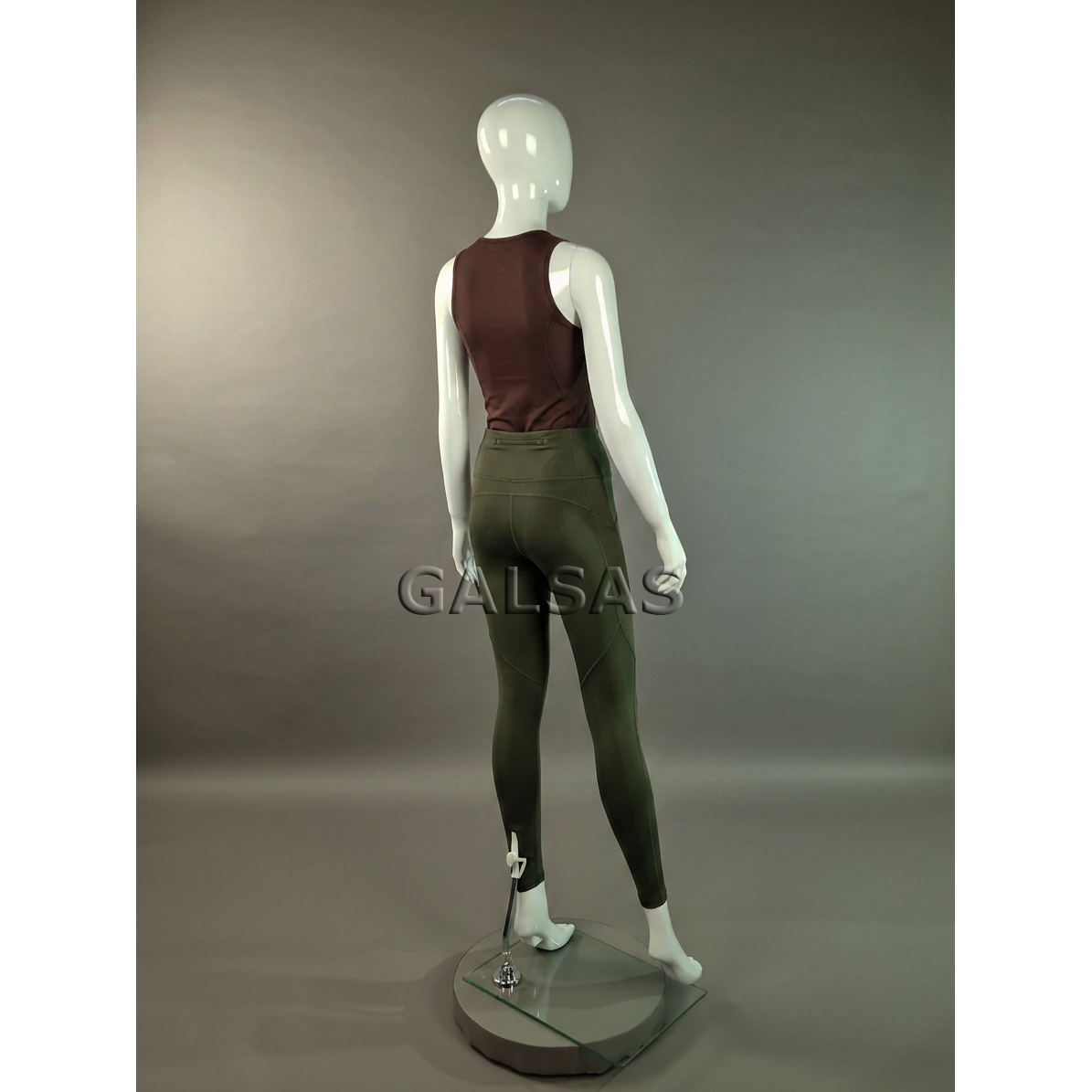 Female Full-Body Mannequin M1017D-B-BLIZG, Glossy White. Plastic. 7
