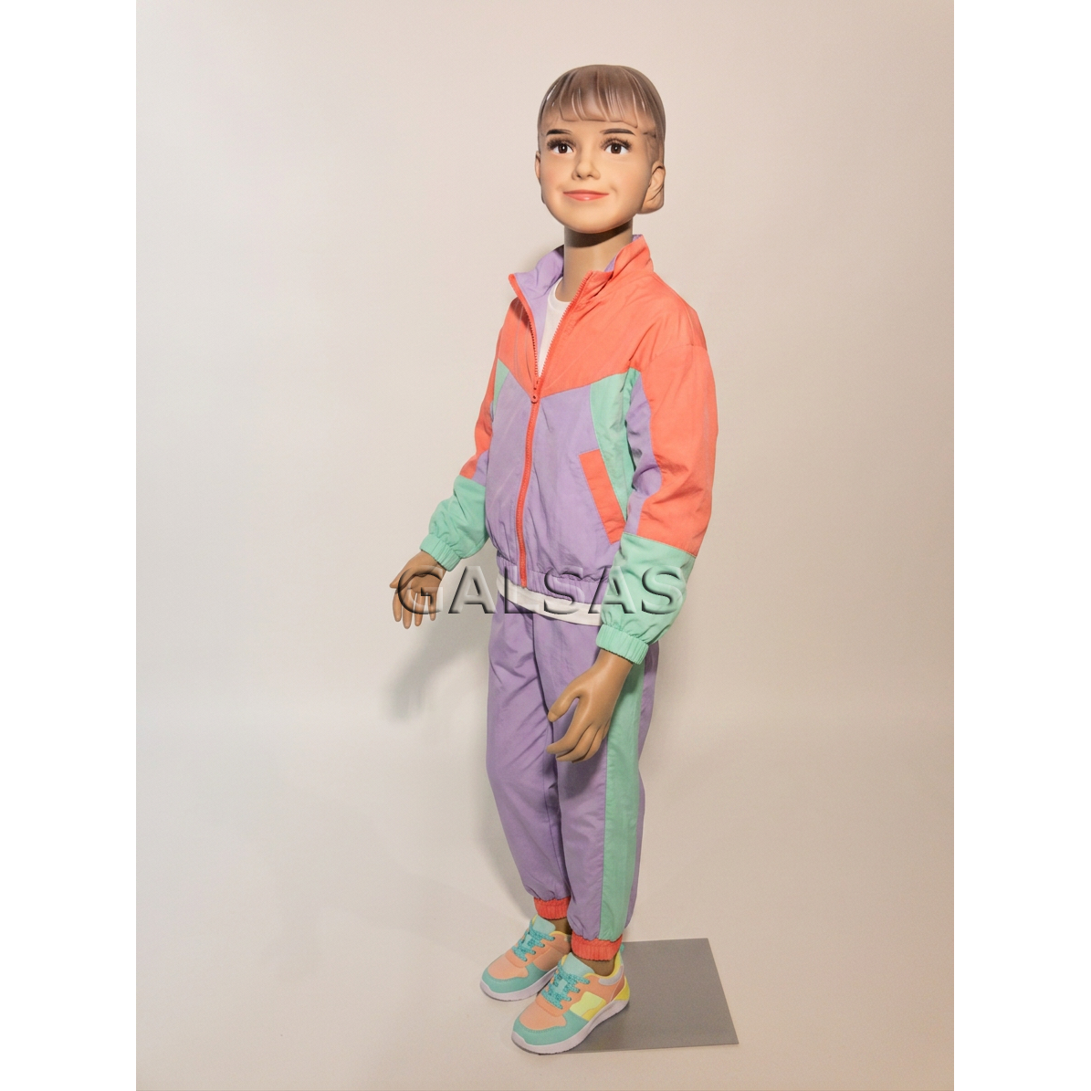 Child Full-Body Mannequin Girl 13-SUK-MER, with Face, Skin Tone. 3