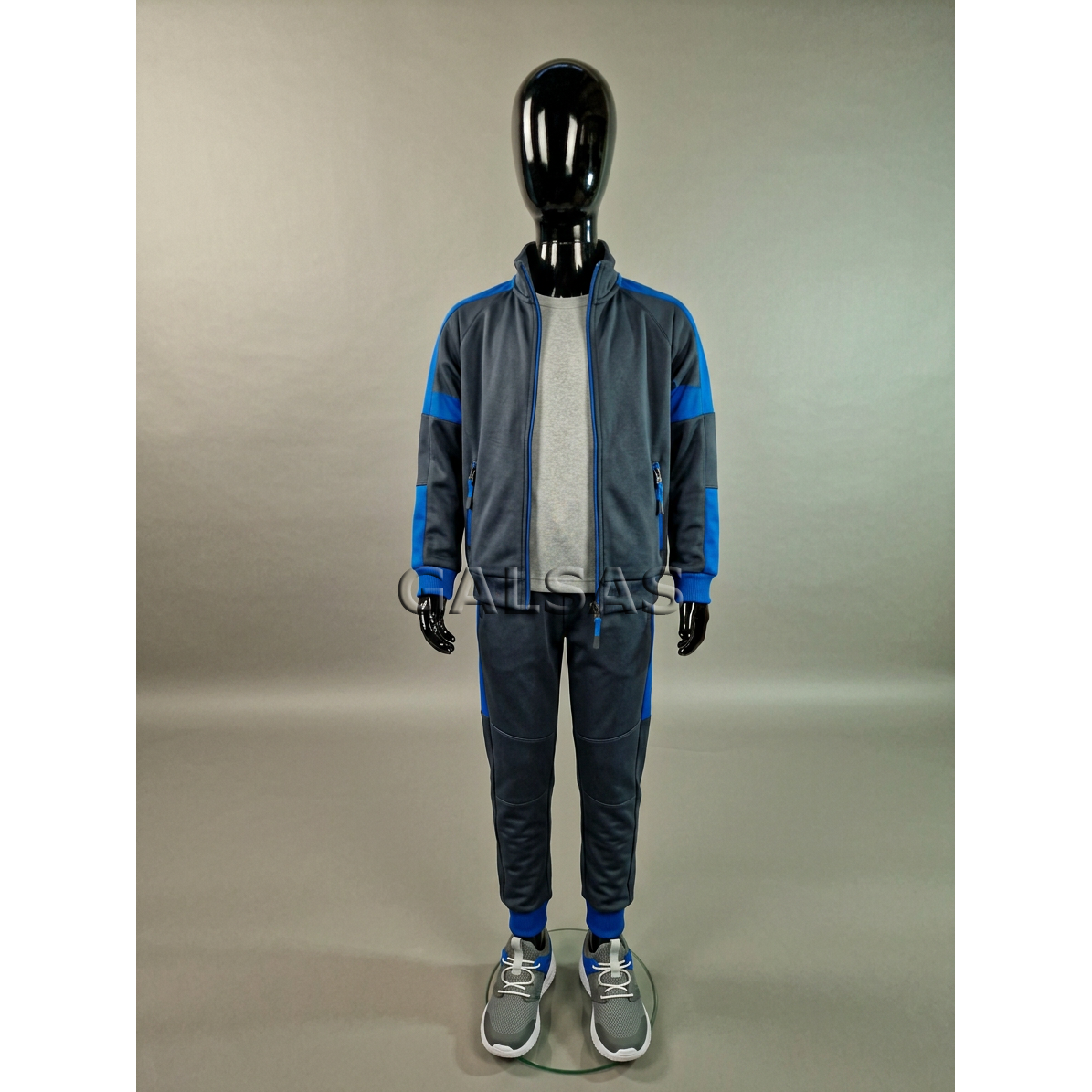 Child Full-Body Mannequin VAI-J-BLI-147 - featureless, glossy black. H-147 cm 1