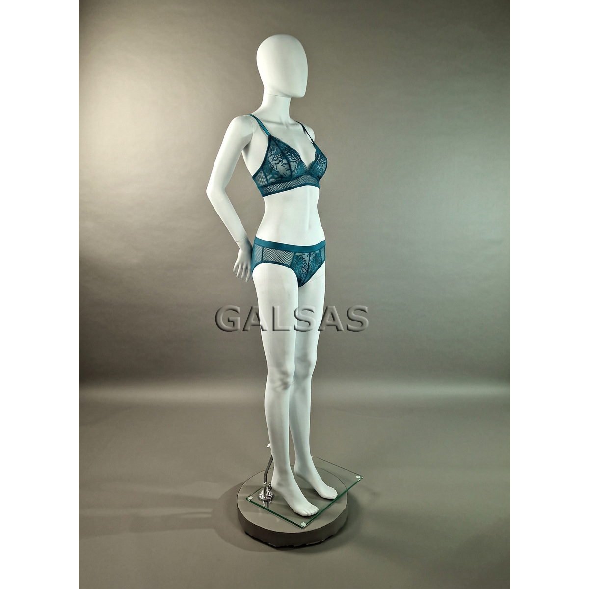 Female Full-Body Mannequin SF8-B-MAT - full-body, matte white. Plastic. 5