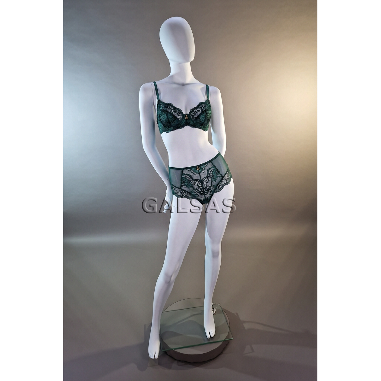 Matte White Female Full-Body Mannequin MAF13-B-MAT. Plastic. 9
