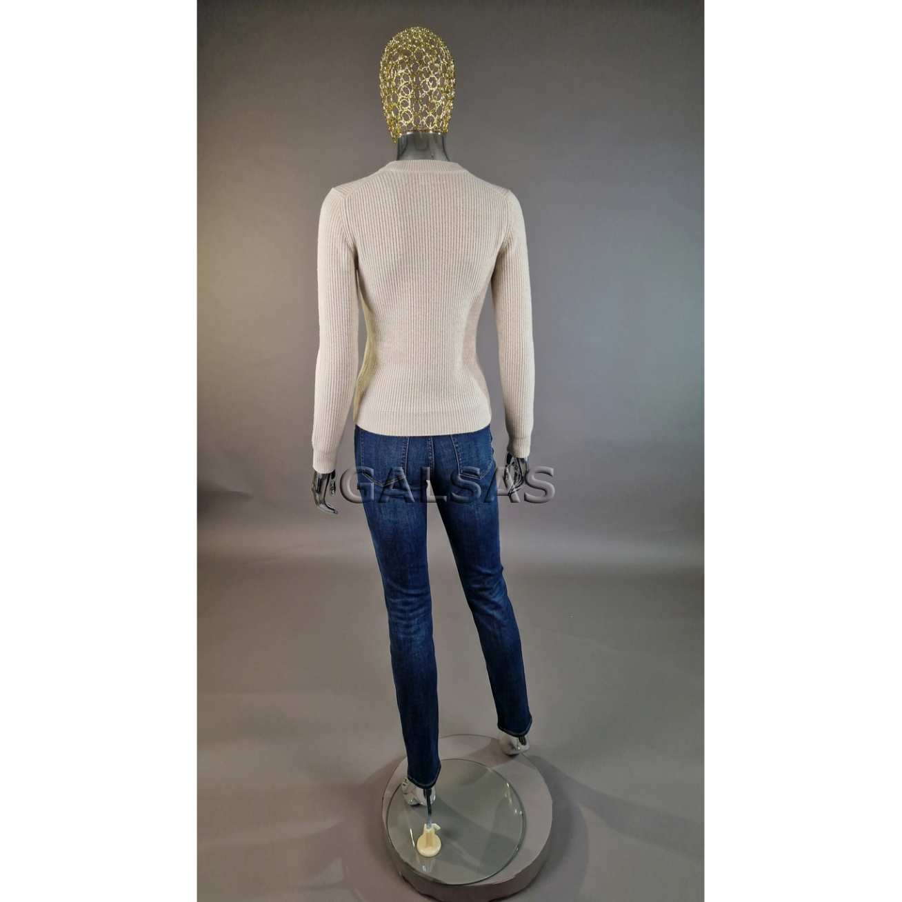 Matte White Female Full-Body Mannequin with Mesh Head 1017D-TINKL-B-MAT. Plastic. 11